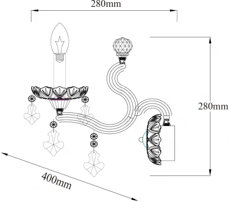 Бра Chiaro Дориана 477020502