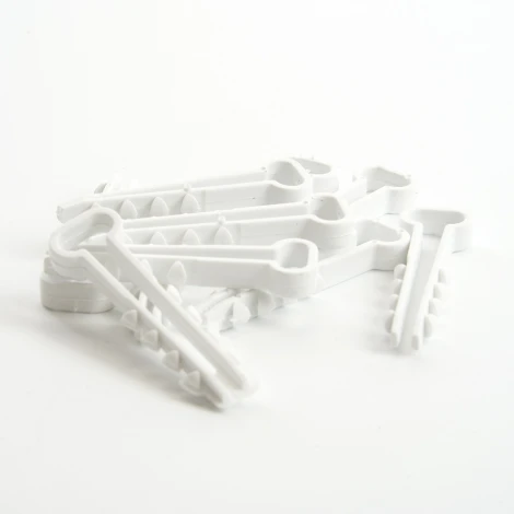 Дюбель-хомут для плоского кабеля (5-10мм) белый 10 шт. Stekker 39861