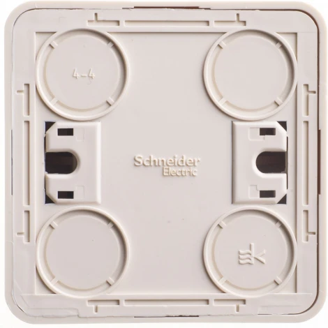 Выключатель накладной одноклавишный (кремовый) Systeme Electric BA10-001K