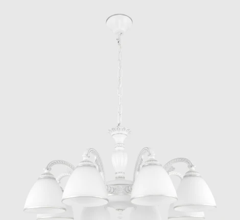Подвесная люстра Arte Milano AM340837 340837/8 WT+SL (220V, на цепи)