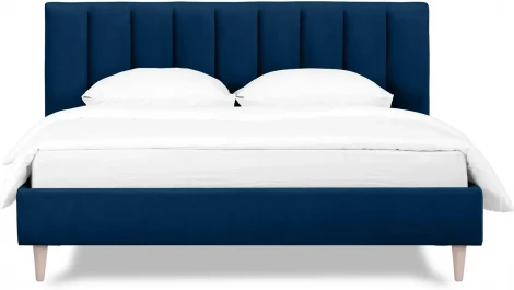 Кровать Queen II Sofia L 1600 ОГОГО (арт.577457), (Ткань/Синий)