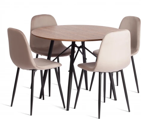 Стул BREEZE (mod. 4724) Tetchair (Велюр,Металл /Черный) арт.24670