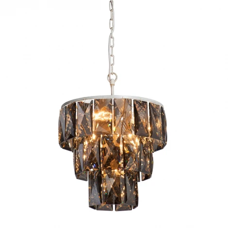 Подвесная люстра Vitaluce V5276-0/6+1 (220V, хрусталь, на цепи, круглые)