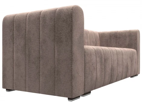 Диван прямой Лига-073 (ДСП,Фанера/Пластик/Велюр/Бежевый) Лига Диванов 129995