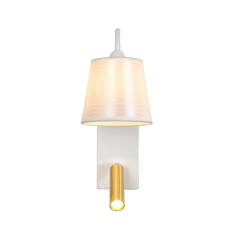 Бра с спотом и выключателем Escada Comfy 598/1A White/Brass (220V)