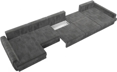 Диван П-образный Лига-057 НПБ МегаЛонг Лига Диванов (Велюр) арт.129364