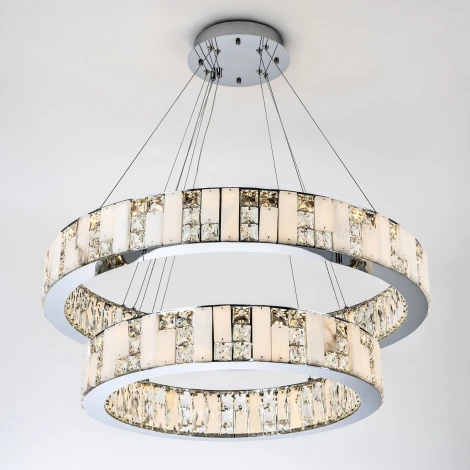 Подвесная люстра светодиодная с регулировкой цветовой температуры Modelux MODELUX ML.6985.800.600P CR