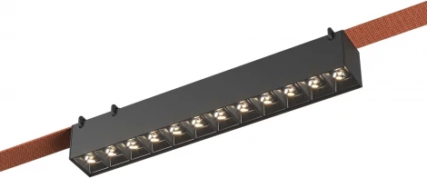 Трековый светильник ременной Downlight ST Luce Band ST455.446.12 Черный LED 1*12W 4000K 48V
