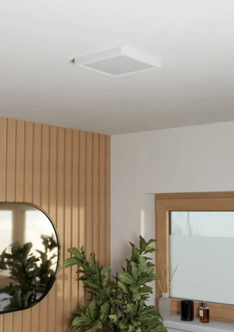 Настенно-потолочный светильник с регулировкой цветовой температуры Eglo Fueva 6 901336 10,5W(LED) 2700K, 4000K, 6500K, пластик, белый, белый