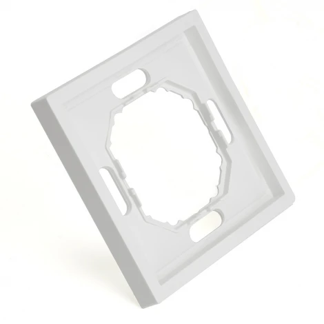 Рамка на 1 пост (белый фарфор, soft touch) Stekker Эмили 49884