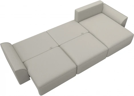 Диван угловой Лига-048 НПБ лонг Лига Диванов (Рогожка) арт.128484