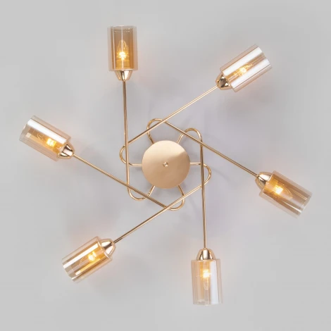 Потолочная люстра Eurosvet Motive 30167/6 золото