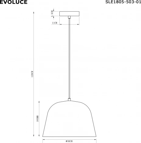 Подвесной светильник Evoluce Blank SLE1805-503-01 Белый/Белый E27 1*40W