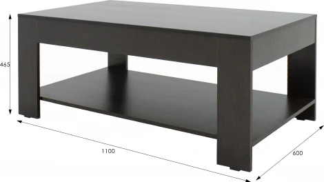 Стол журнальный BeautyStyle 26 венге без стекла Mebelik арт.002106