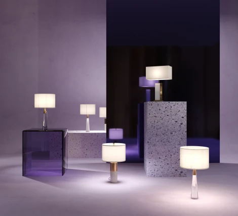 Интерьерная настольная лампа Maytoni Bianco Z030TL-01BS (220V, выключатель, круглые)