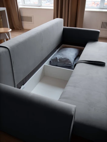 РИМИНИ Диван прямой светло-серый D1 furniture арт.AAA4046009