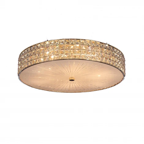 Потолочный светильник круглый Citilux Портал CL324102 (220V, хрусталь K9)