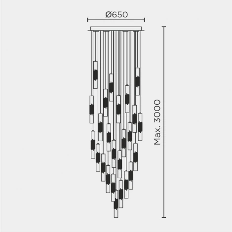 Подвесной светильник светодиодный Modelux ML.88987.28 GD