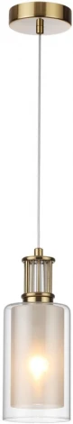 Подвесной светильник Odeon Light Saga 5088/1A античная бронза/стекло E14 1*40W (220V, на проводе, круглые)