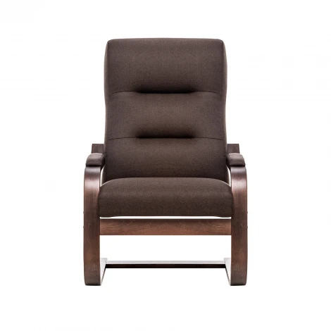 Кресло Leset Оскар (Фанера,Березовый шпон,Металл,Рогожка/Орех) арт.2500000057540