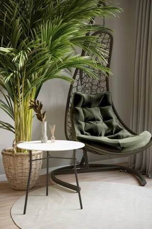 Стол журнальный Ники белый/чёрный от фабрики Mebelik