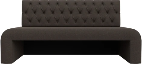 Диван кухонный прямой Кармен Люкс (Коричневый/Рогожка) Лига Диванов арт.123749