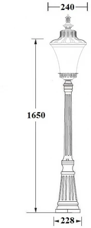 Наземный фонарь IP44 Oasis Light ELBA 86411 Bl