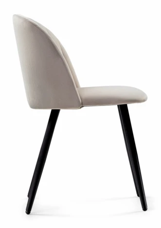 Стул Woodville на металлокаркасе Gabi 1 latte / black 15350