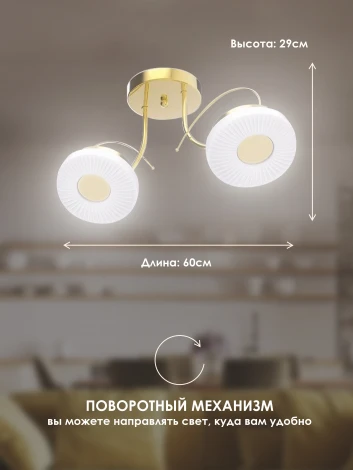 Потолочная люстра Мелодия Света SS1L 000021571