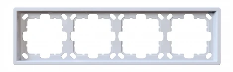 Рамка на 4 поста (белый глянцевый) Jasmart FD FD1004W