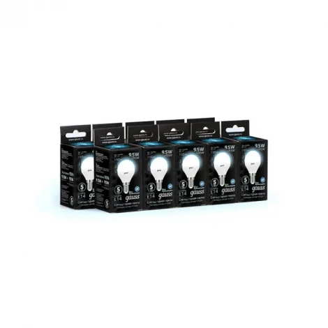 Лампочка светодиодная E14 9,5 Вт 950 lm 4100K нейтральное белое свечение Gauss 105101210