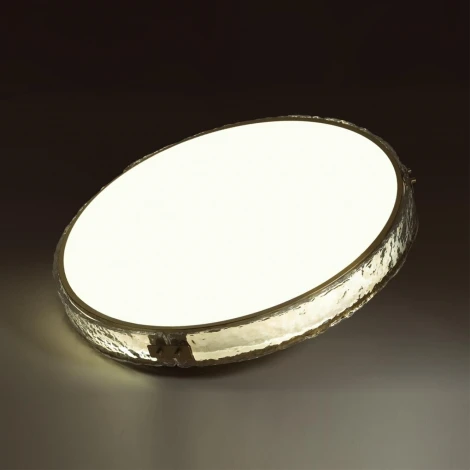 Потолочный светильник круглый Sonex Felice 7722/65L металл/пластик/белый/золотой LED 65Вт 3000-6000K D470 IP20 пульт ДУ (220V, круглые)