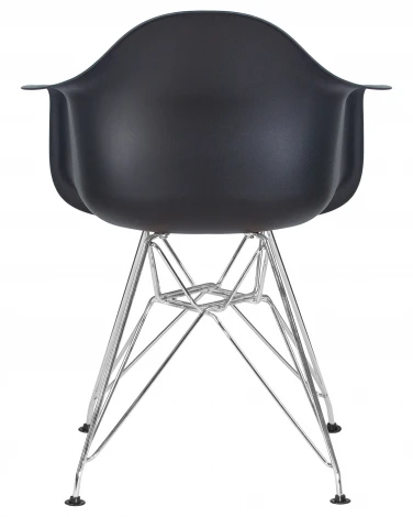 Стул обеденный DAW CHROME (ножки хром, цвет сиденья чёрный)