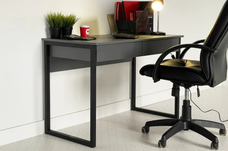 Стол Юниор Mebelson (ЛДСП,Металл/Графит,Черный) арт.SMU-01.2755