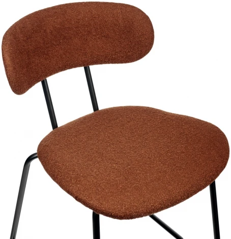 Стул полубарный Ant букле терракотовый Bradexhome арт.RF 0842