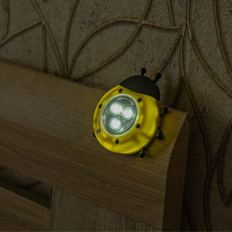 Ночник Uniel DTL-354 Божья Коровка/Yellow/3LED/3AAA