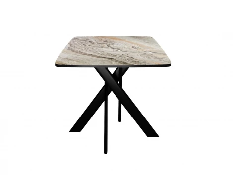 Стол DikLine DKB110, Керамика Venetian Brown Light глянец, опоры черные 00-00081184