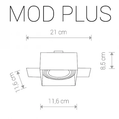 Встраиваемый точечный светильник под гипсокартон Nowodvorski Mod Plus 9404 (220V)