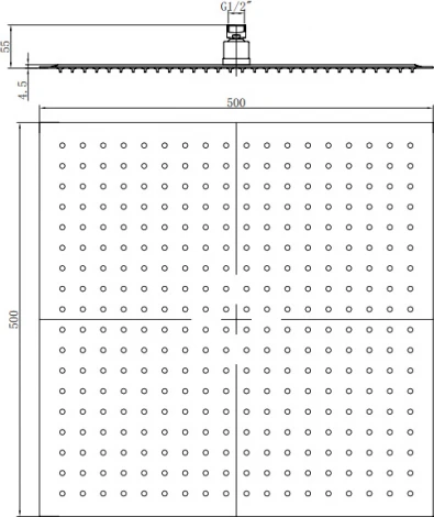 Верхний душ RGW Shower Panels SP-82-50