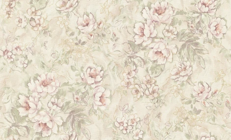 Обои виниловые Grandeco Poeme OM 2203 10,05 х 1,06 м