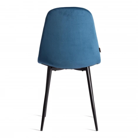Стул Breeze/Бриз (мод. JSC-58)/2 шт. в упаковке велюр/металл, 44х53х86см, синий HLR63/черный (Комплект из 2 шт.) Tetchair 24485