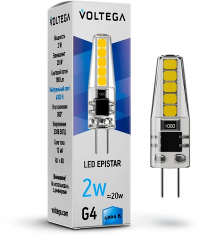 Лампочка светодиодная Voltega Capsule G4 7145