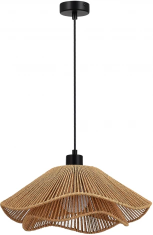 Подвесной светильник Evoluce Verve SLE6023-603-01 бежевый/черный E27 1*40W