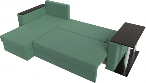 Диван угловой Атланта Лайт левый угол (Зеленый/Рогожка) Лига Диванов арт.121166L