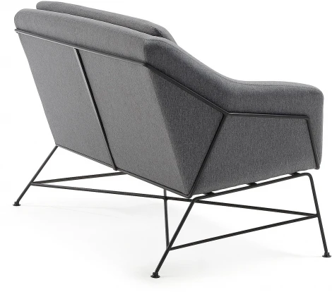 Диван уличный La Forma (ex Julia Grup) Brida (Графит,Черный,Серый/ Металл,Пена,Фанера,Сталь)