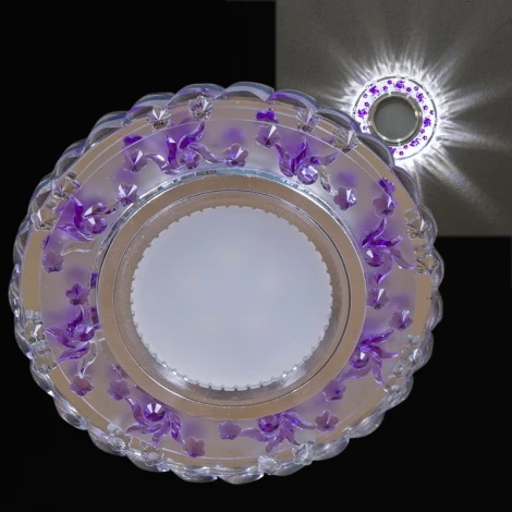 Встраиваемый точечный светильник Reluce 14368-9.0-001LD MR16+LED3W WT+PP (220V, круглые)