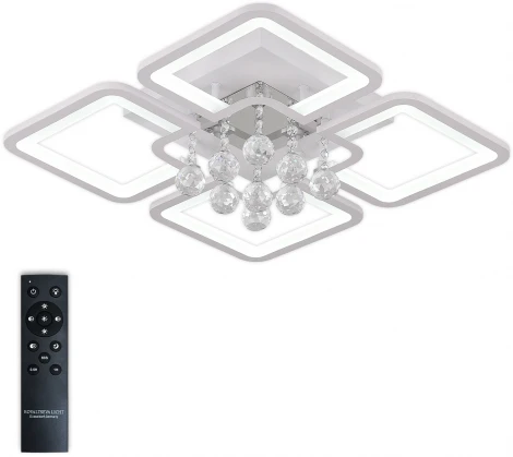 Потолочная люстра Natali Kovaltseva Cascade LED LAMPS 81157 (регулировка яркости, 220V, подвески, пульт управления)