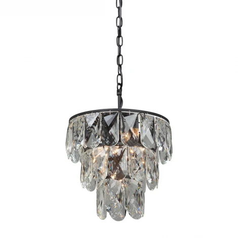 Подвесная люстра Vitaluce V5263-1/6+1 (220V, хрусталь, на цепи, круглые)