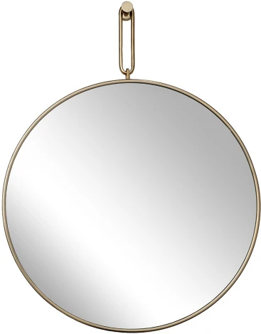 Зеркало на подвесе рама металл. цвет золото d77см Garda Decor арт.79MAL-9206-100G