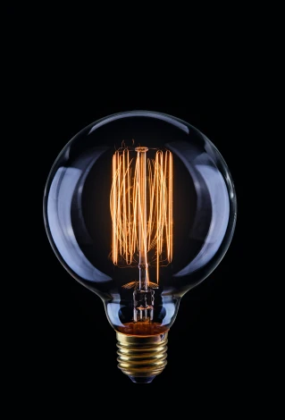 Ретро лампочка накаливания E27 40W 220V 150 lm 2200K теплый желтый свет Voltega Loft 5922